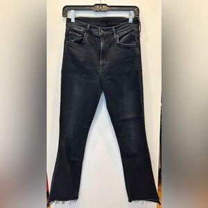 MOTHER The Insider Crop Step Fray Jeans, Size 27